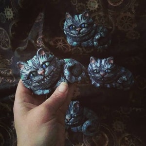 Handmade Cat Figure Cheshire Cat