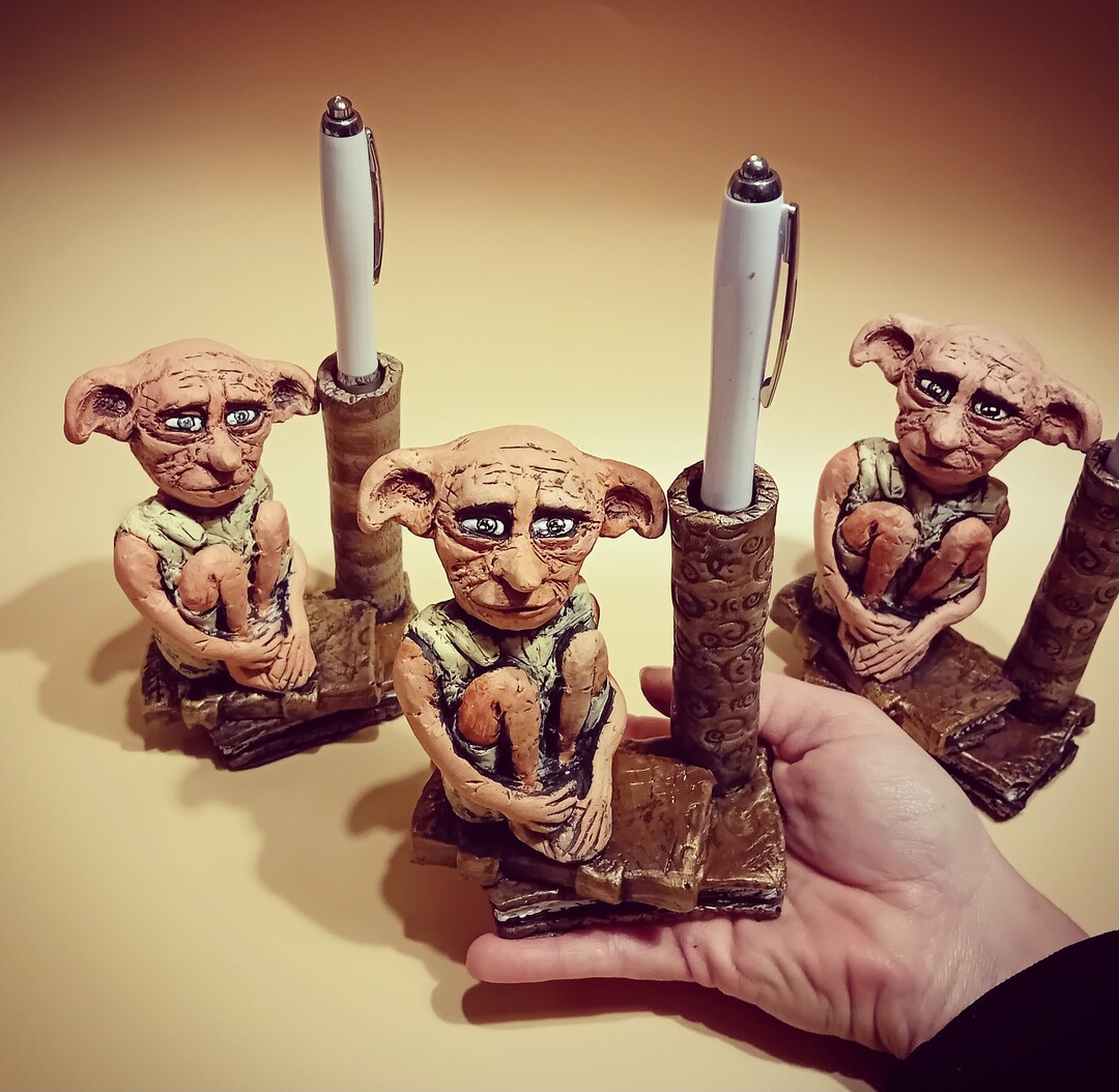 Pot à stylos Dobby, elfe de maison, accessoires de bureau