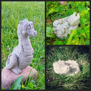 Stone Figures Set Dragon Sculptures for the Garden Mini Decoration Gifts Art Crafts