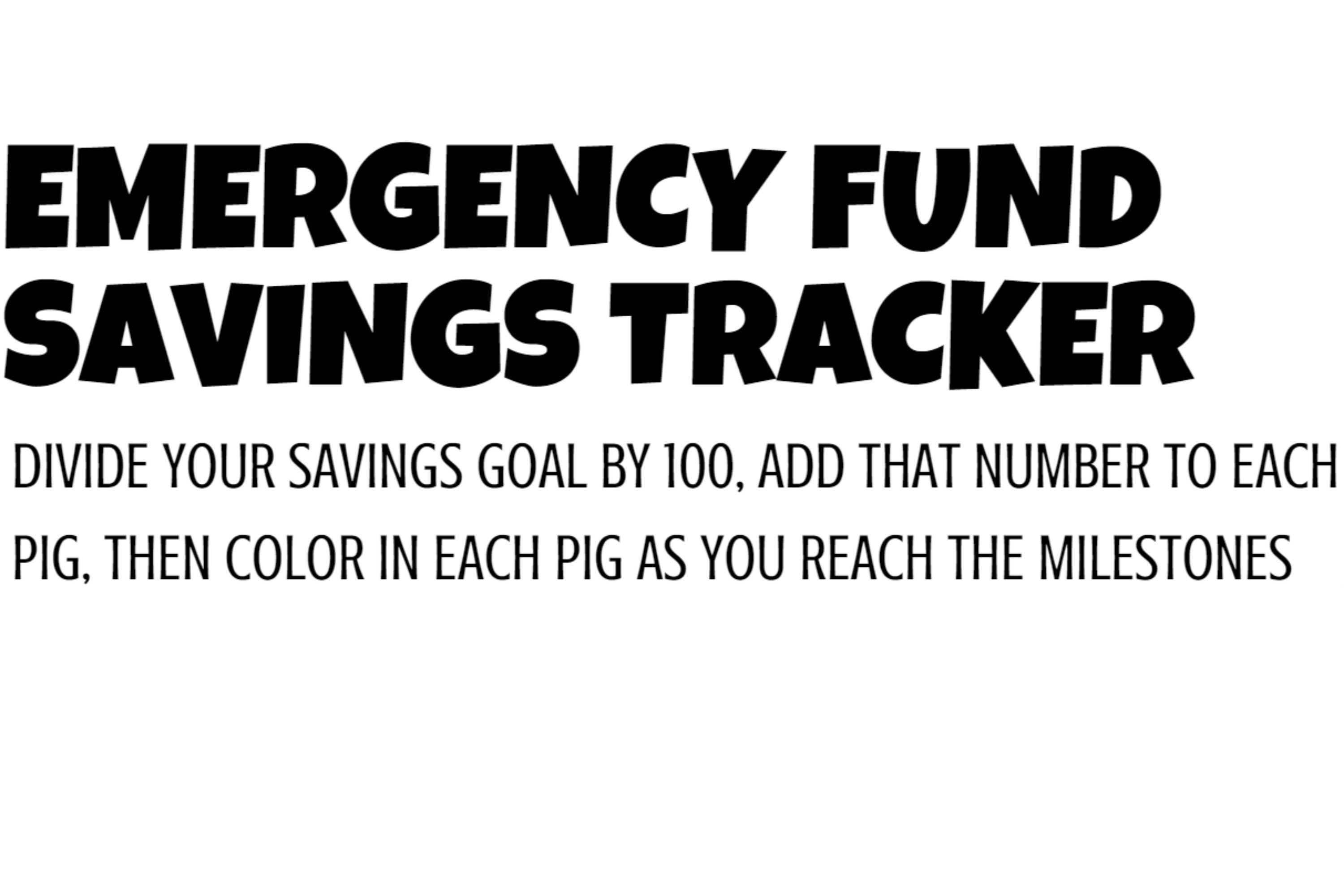 emergency fund savings progress bar