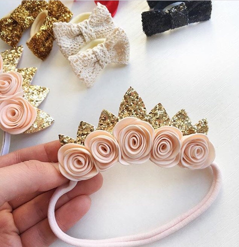 newborn rose headband