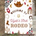 EDITABLE My First Rodeo Birthday Party Signs Cowboy Welcome Sign ...