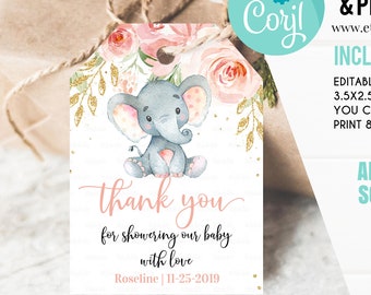 party favor tags for baby shower
