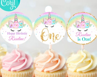 unicorn cake topper etsy