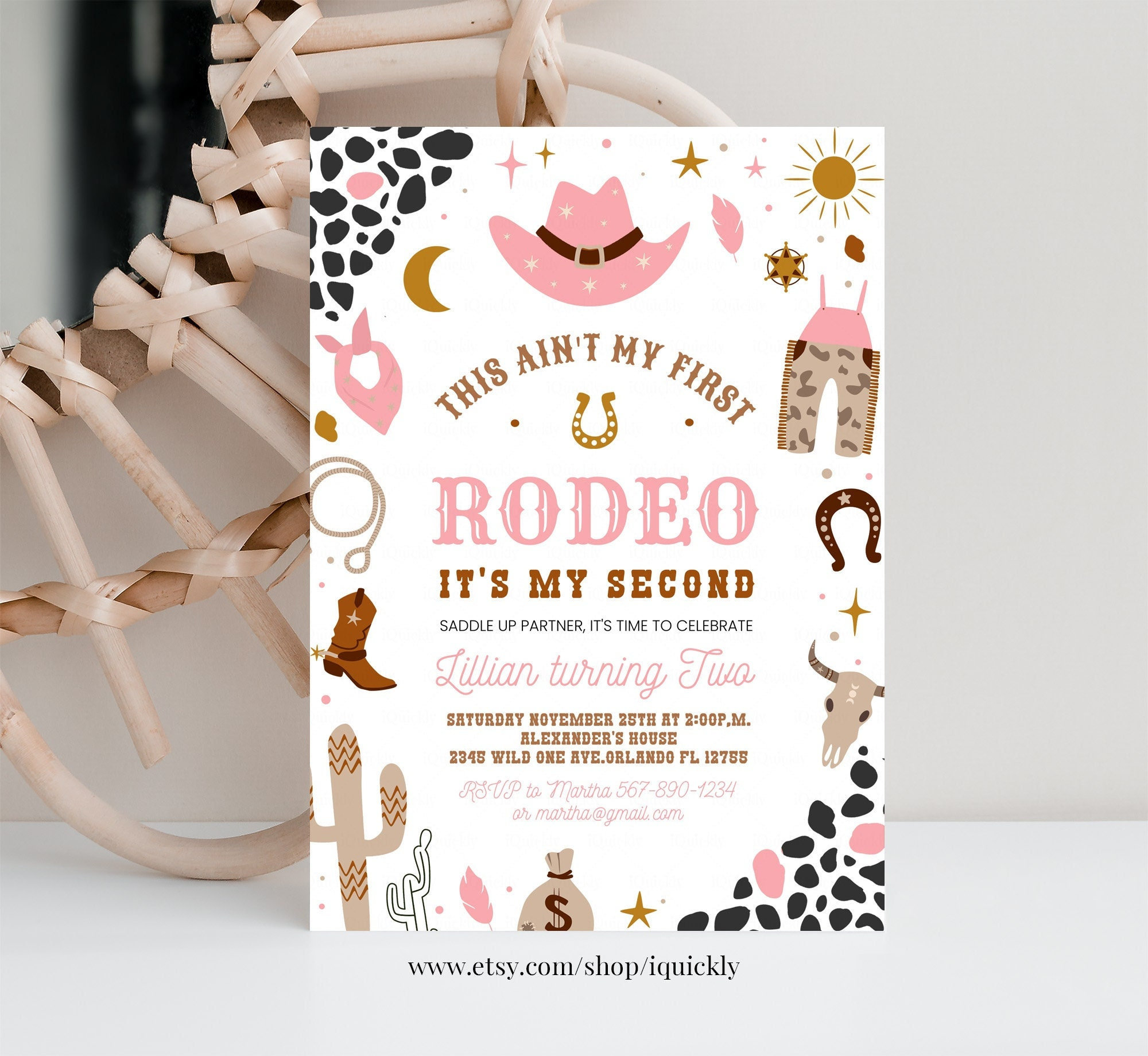 Editable My Second Rodeo Invitation Cowgirl Birthday Invite Etsy editable-my-second-rodeo-invitation-cowgirl-birthday-invite-etsy