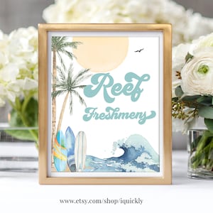 The Big One Boy surfing surf birthday decor reef freshmens sign surf&#39;s up birthday party decoration sign printable Digital download