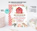 Editable Farm Birthday Invitation, Boy Barn Party, Digital Invite, Farm Animals Barnyard Boy Invitations INSTANT DOWNLOAD printable template 