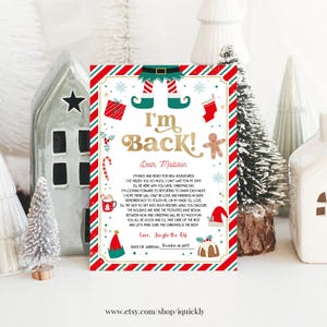 Elf Arrival letter Editable, Christmas Elf Welcome letter, Elf Activities, Festive Season Celebration Letter Printable Template