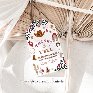 Editable My First Rodeo Birthday Party Favor Cowboy Box Label ...