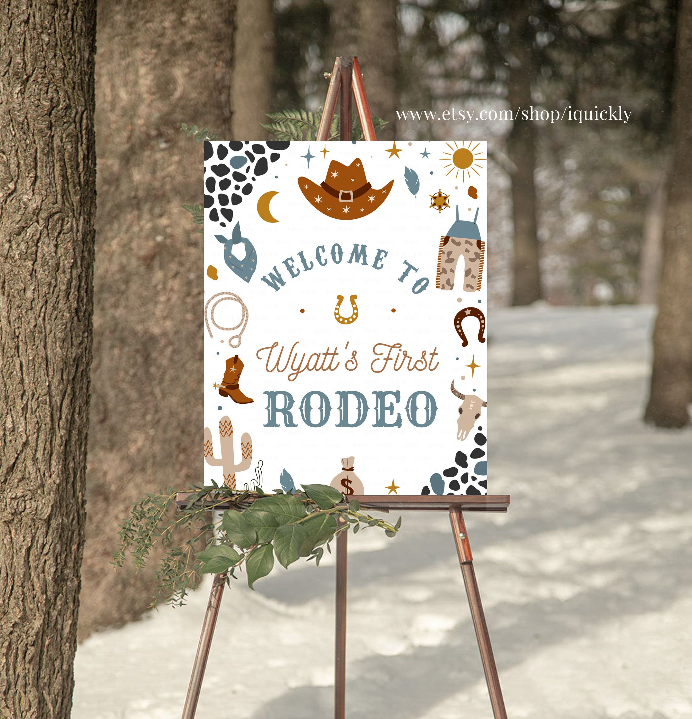 Ttincceer 3x2.5m Il mio primo Rodeo Sfondo Selvaggio West Tema Kias 1 ° Festa di Compleanno Fotografia Sfondo Occidentale Cowboy Cowgirl Rodeo Cactus Festa di Compleanno Decorazione Banner