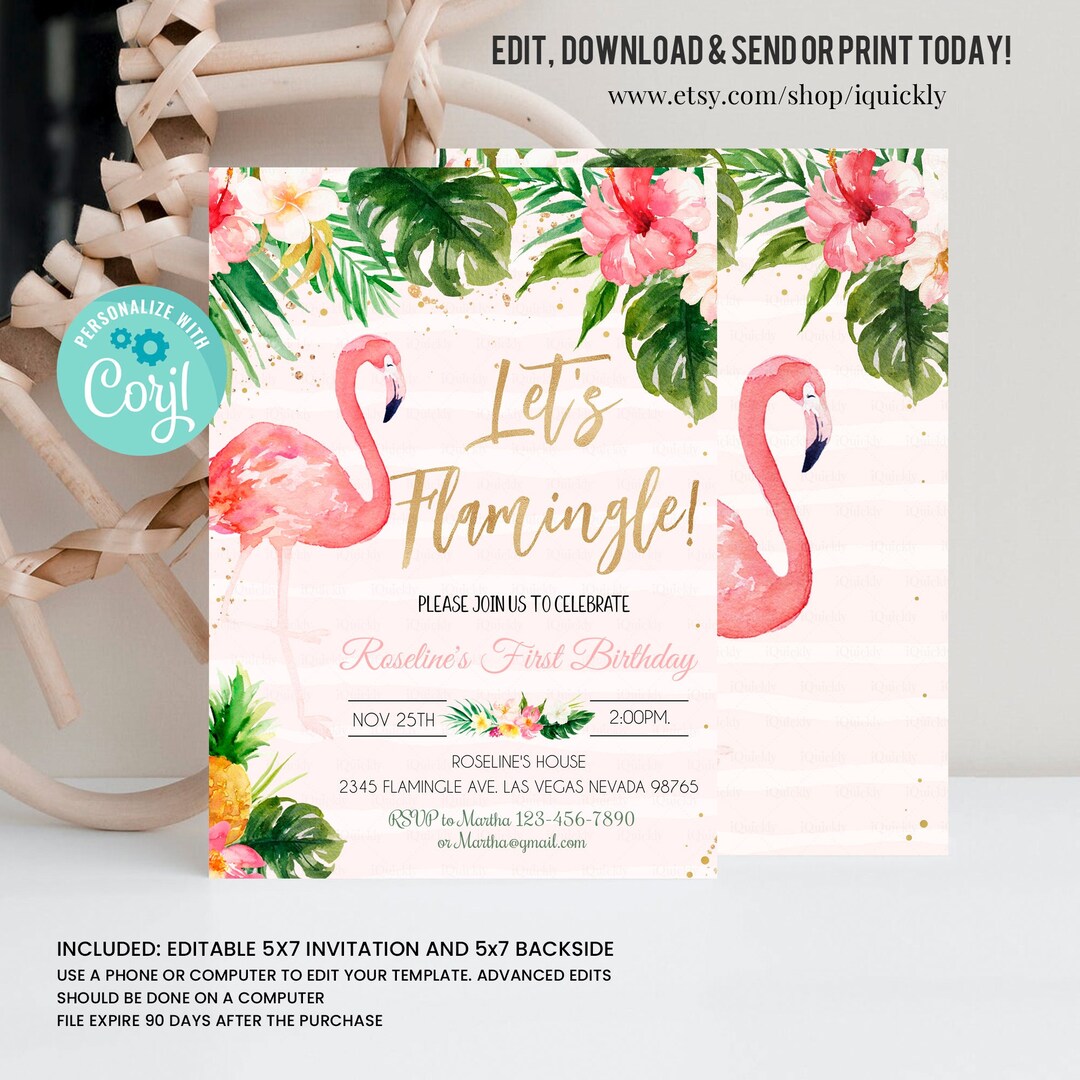 RXLITE Elegante Set Creativo Su Entrambi I Lati Con 10 Biglietti Di Invito  Tropicale Per Il, image size:1080x1080