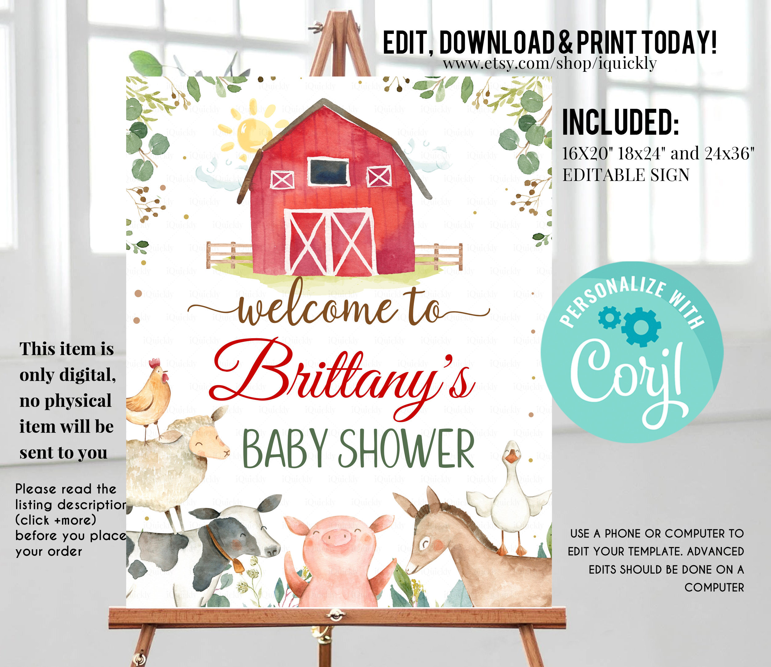 Farm hotsell baby shower