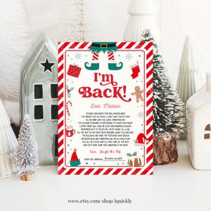 Elf Arrival letter Editable, Christmas Elf Welcome letter, Elf Activities, Festive Season Celebration Letter Printable Template