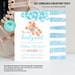 Editable Teddy Bear Baby Shower Invitation Bear Themed Baby Shower Invite Printable Bear with Balloons Invitations template digital download