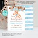 Editable Teddy Bear Baby Shower Invitation Bear Themed Baby Shower Invite Printable Bear with Balloons Invitations template digital download