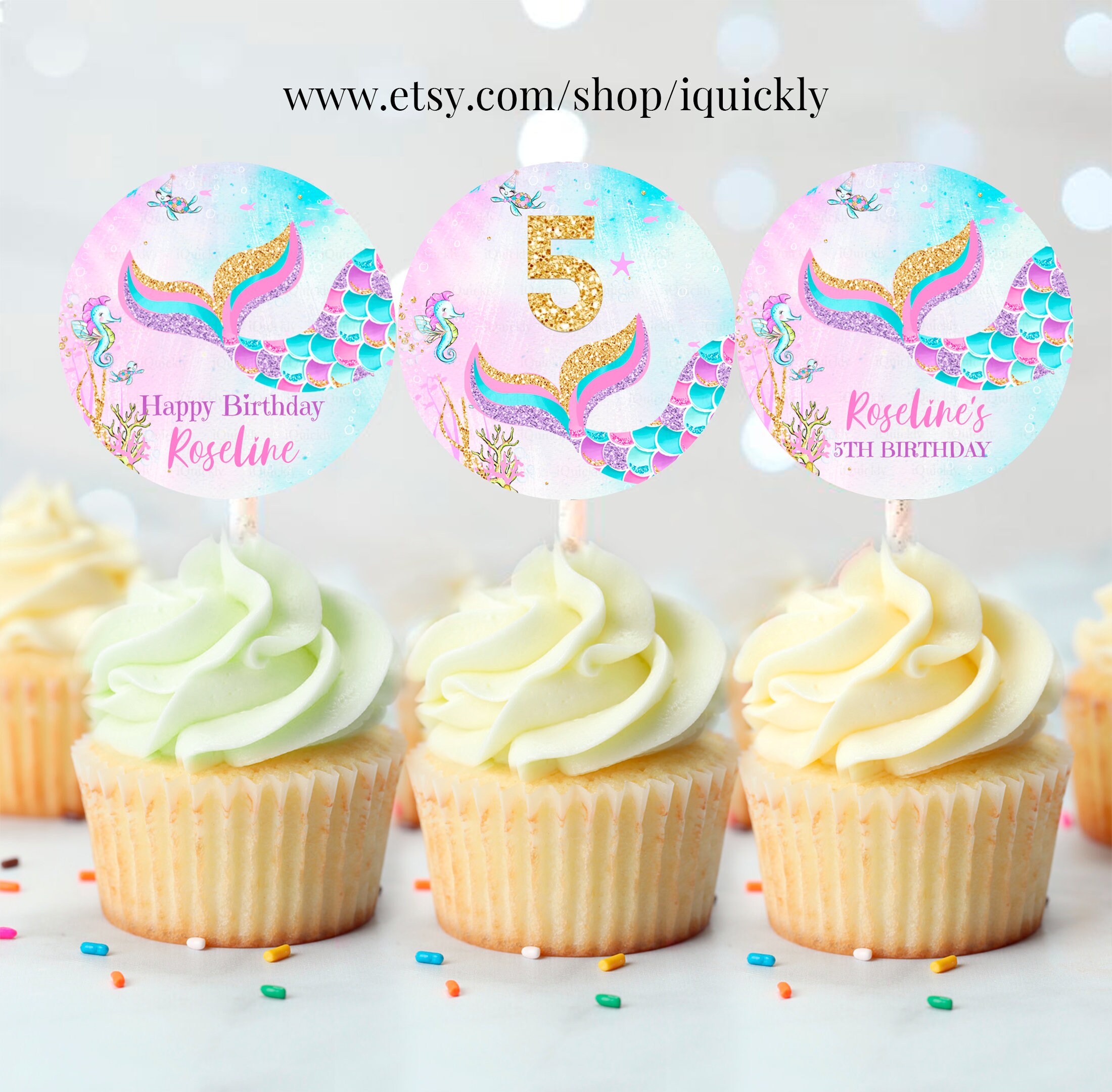 Mermaid Birthday Party Favors Table Sign Under the Sea Birthday Party ...