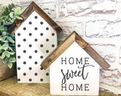 Home Sweet Home House Wood Sign, Farmhouse Sign, Rustic Home Decor, Signs for Home