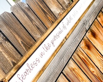 Be Fearless Schild: Rustikales Bauernhaus Dekor