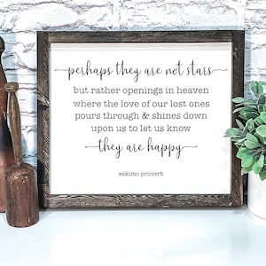 Perhaps They Are Not Stars Eskimo Proverb Wood Sign, Farmhouse Sign, Rustic Home Decor, Signs for Home
