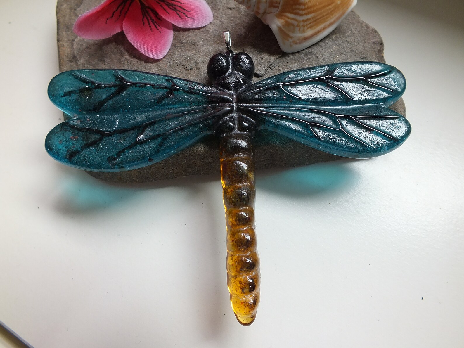 Whimsical Dragonfly fused glass and so color intense Etsy