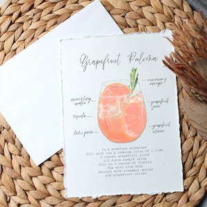 Grapefruit Paloma Art Print