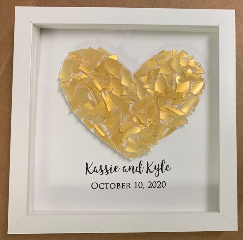 Broken Wedding Glass Frame - Etsy