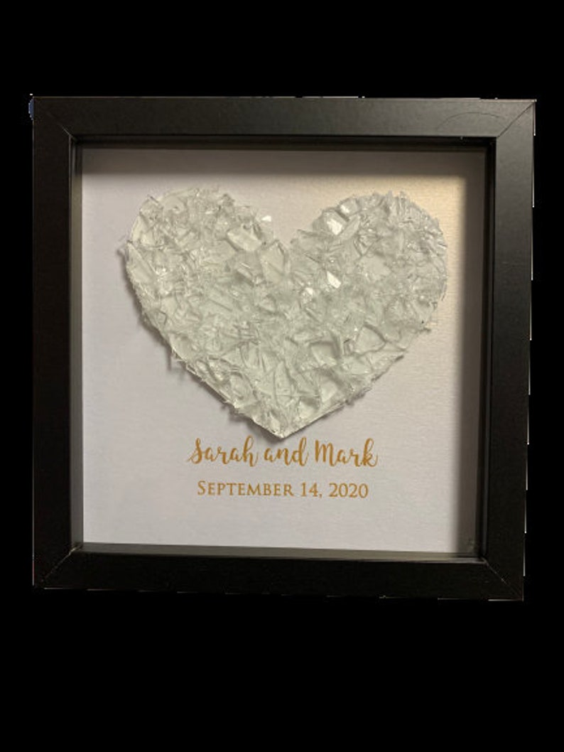Broken Wedding Glass Frame - Etsy