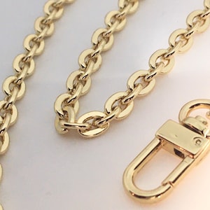 Purse Chain Gold Oval 7mm Crossbody Shoulder Strap for Handbags 20cm 140cm image 5