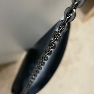 Purse Chain Replacement Shoulder Strap Crossbody Strap Black Oval 7mm Pick Size image 2