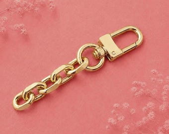 FERIAL ROSE Gold Bag Extenders For Handbag Strap Purse Charms Rolo (11mm) Width