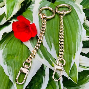Purse Strap Extender | Bag Extender For Purse Chain | Purse Strap Extender Charm | Chain Strap Extender Replacement Lengthen Set - 2pcs