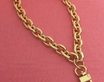 Chain Wristlet Gold (11mm) Rolo Diamond Cut Style