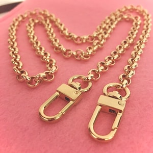 Gold Purse Chain O Replacement Chain for Purse Straps Gold Chain Strap Crossbody Shoulder Bag Chain Strap for Women&#39;s Handbag (7mm)