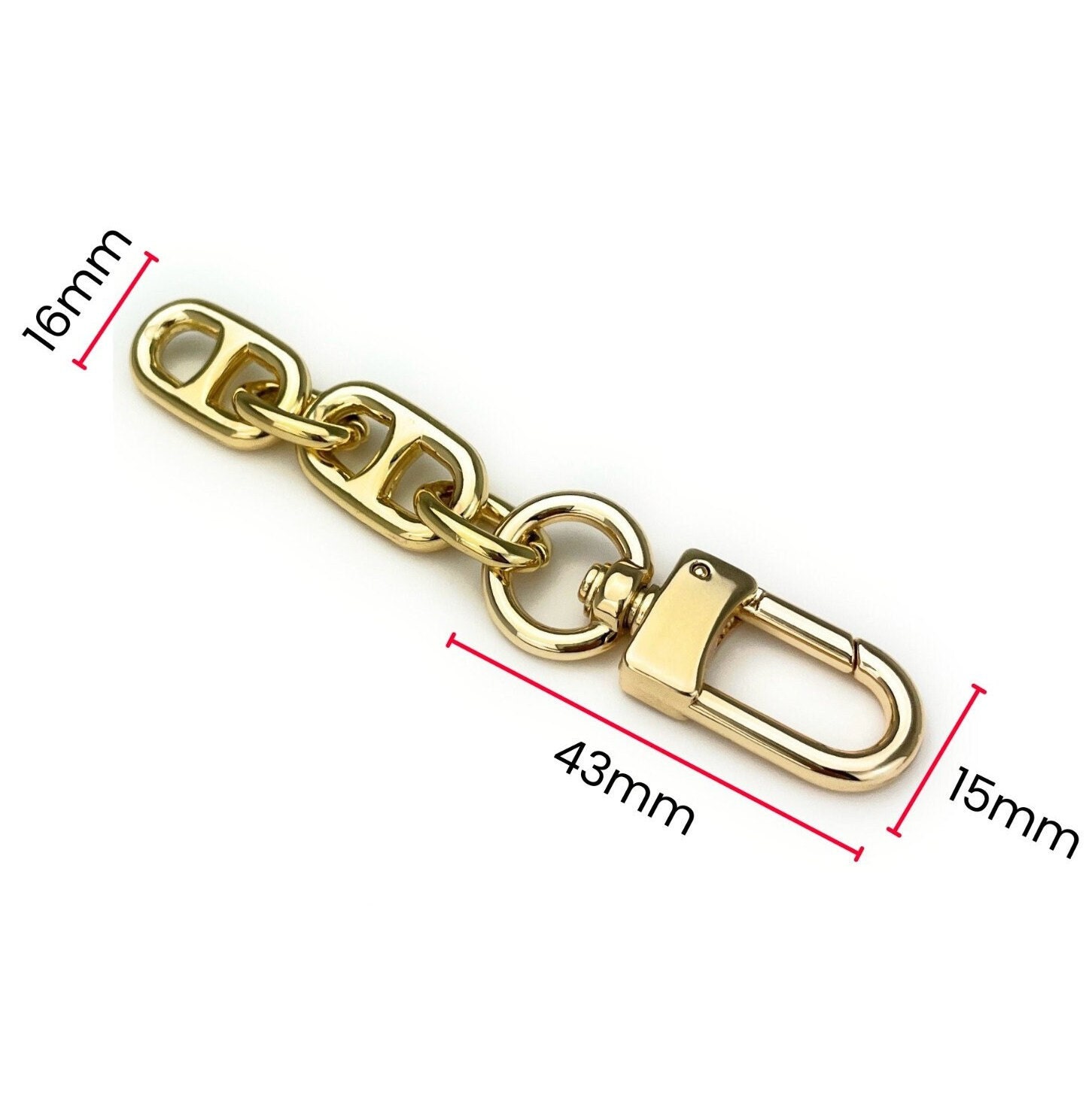 Purse Chain Extender Key Charm Clasp Key Holder Select Your Style 
