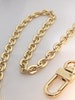 Purse Chain Gold Oval 7mm Crossbody Shoulder Strap for Handbags - 20cm - 140cm 