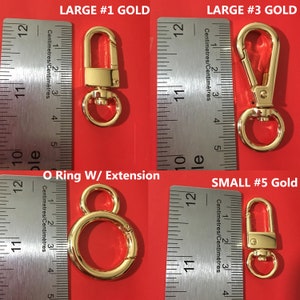 Purse Chain Large Gold Curb 10mm Width For Handbag/Purse Strap Style Your Clasp & Length image 4