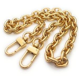 Gold Purse Chain Strap For Handbag | Round Crossbody Chain Strap Shoulder Bag Chain For Handbag | Gold Replacement Chain For Purse (10mm)