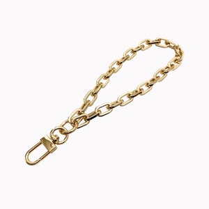 Correa de cadena para pulsera de oro Correa de cadena para pulsera de oro [caja de dulces de 9 mm] Diseño para correa de pulsera/cadena para pulsera para bolso/cartera Cadena para pulsera