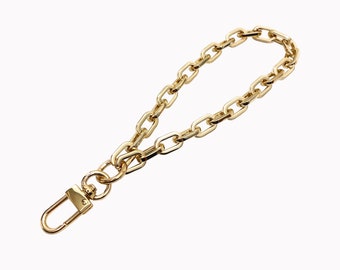 Gold Wristlet Chain Strap [9mm Candy Box] Design For Wristlet Strap