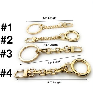 Purse Chain Extender For Purse | Strap Extender For Lengthen Bag Strap Extender | Gold Purse Strap Extender For Luxury  - Select Your Style