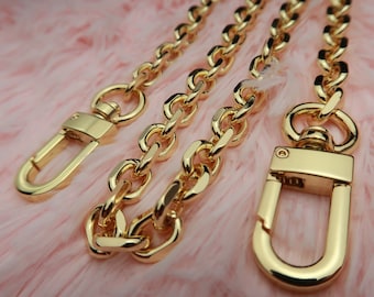 FERIAL ROSE Luxe gouden schouderriem voor luxe high-end dameshandtassen | Taskettingen voor handtassen | Rolo Mini (9 mm)