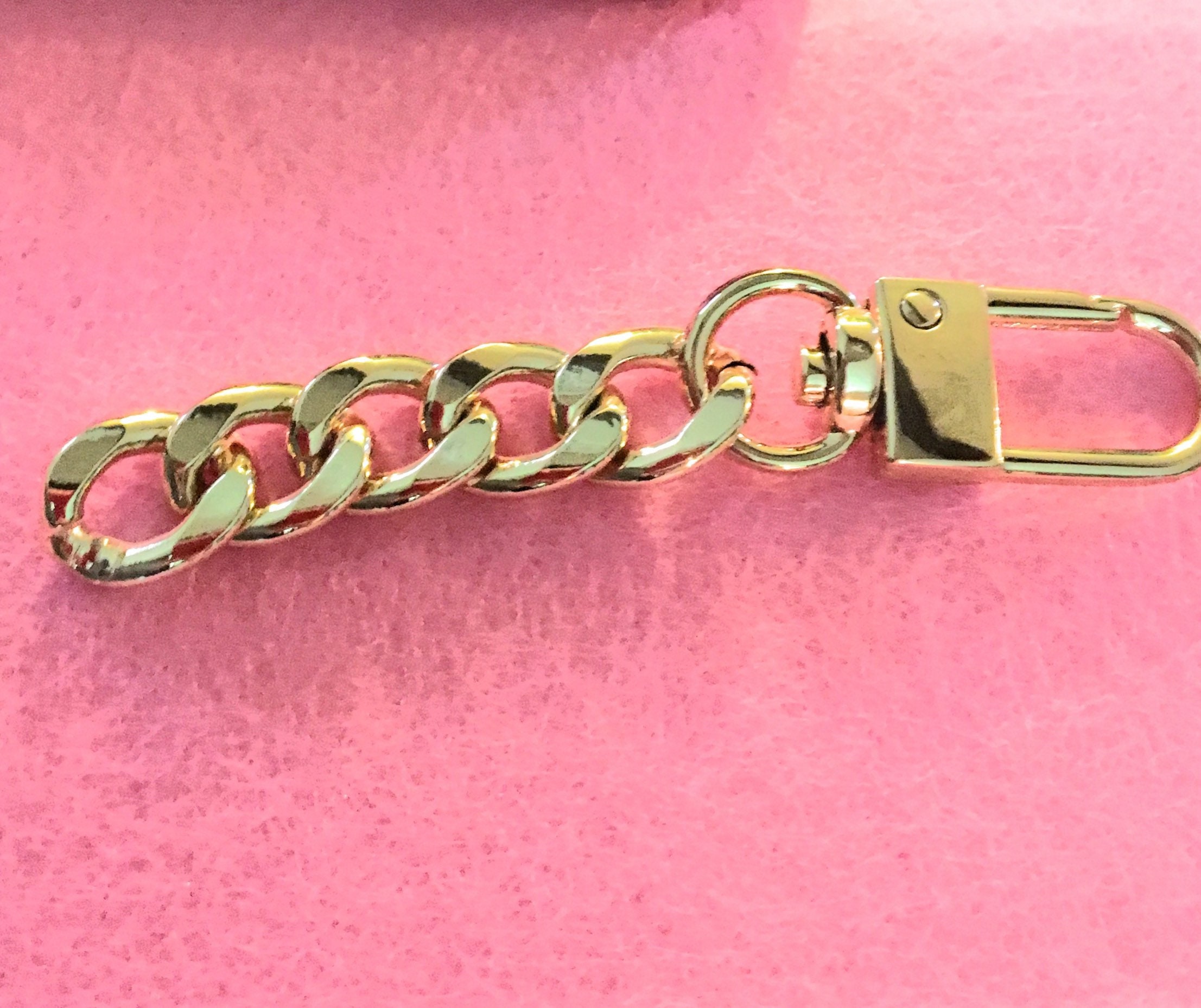 Chain Strap Extender for Luxurious women handbags | Strap Extender For Purse Extender Lengthen for Bag Strap Extender - 9mm wide curb