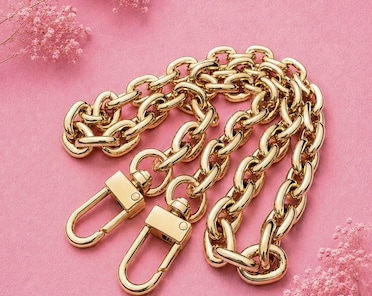 FERIAL ROSE Gold Crossbody Strap Replacement Bag Chains for High
