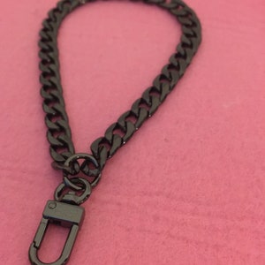 Chain Wrist Strap Classy Cut Curb With Small Hook Pick Color & Size image 5