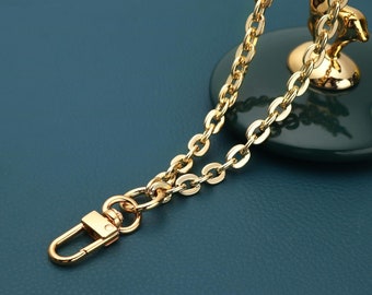 Gold Wristlet Purse Chain For Handbag (7mm) Oval Design