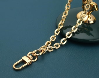 Cadena de pulsera FERAL ROSE de oro rosa para bolsos, ovalada plana de 7 mm.