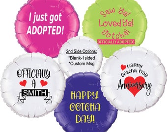 Adoption, Officially Adopted, Gotcha Day, Officially, Gotcha Anniversary, personalized Adoption mylar balloons, Custom Keepsake Coasters