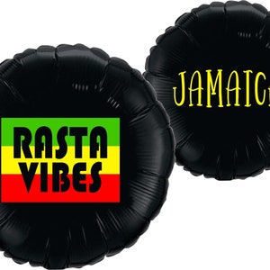 Jamaica - Rasta Vibes, Roots, Rock, Reggae mylar balloon