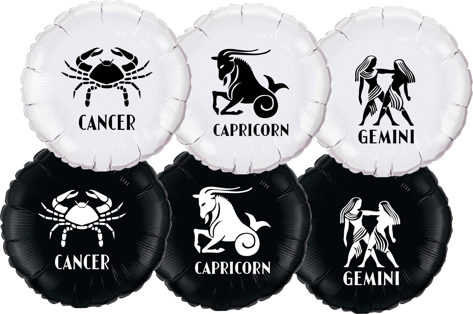 Zodiac Signs Astrology Birthday Mylar Balloons Etsy