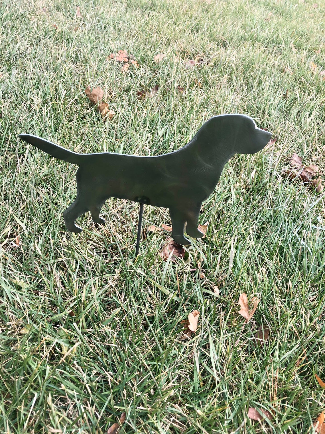 Standing Lab Dog Garden Stake Dog Yard Art Outdoor Garden Etsy